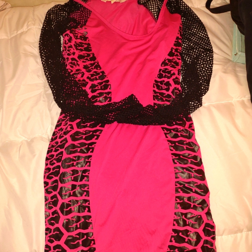 Pink Nicki Minaj dress women's X-Large